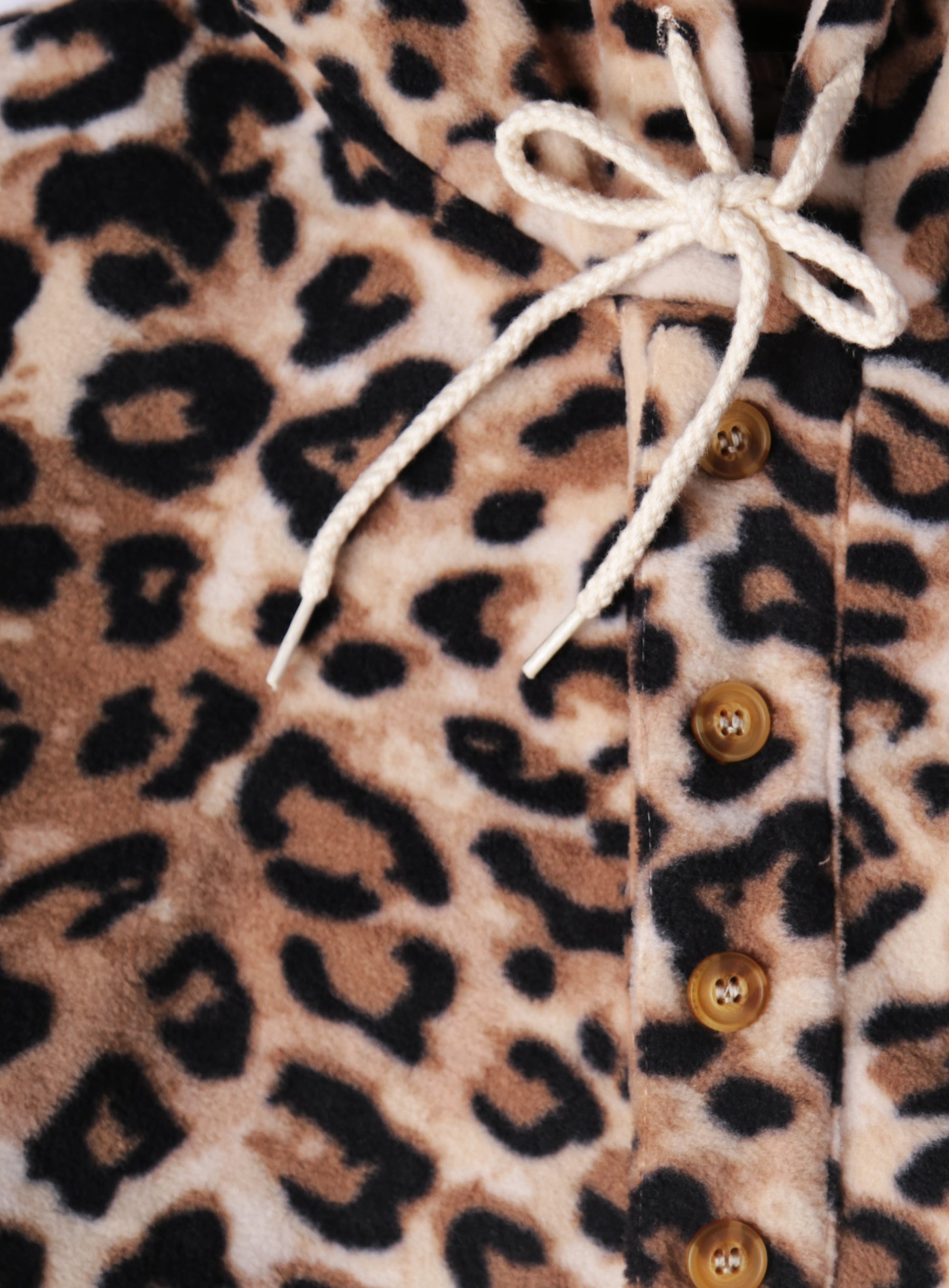 Camping Hoodie -  Polar Fleece - Leopard