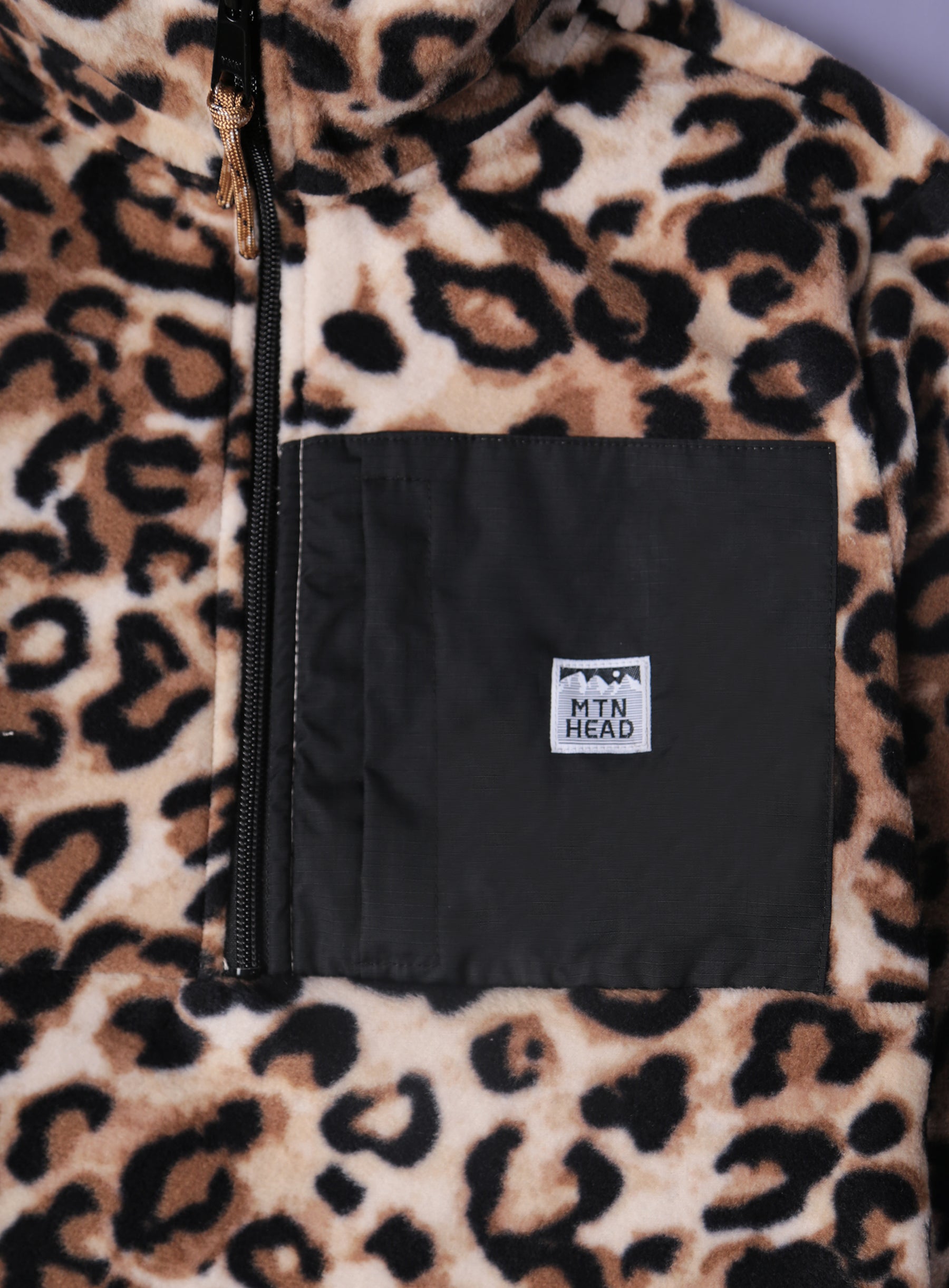 Alpine 1/4 Zip  - Polar Fleece - Leopard