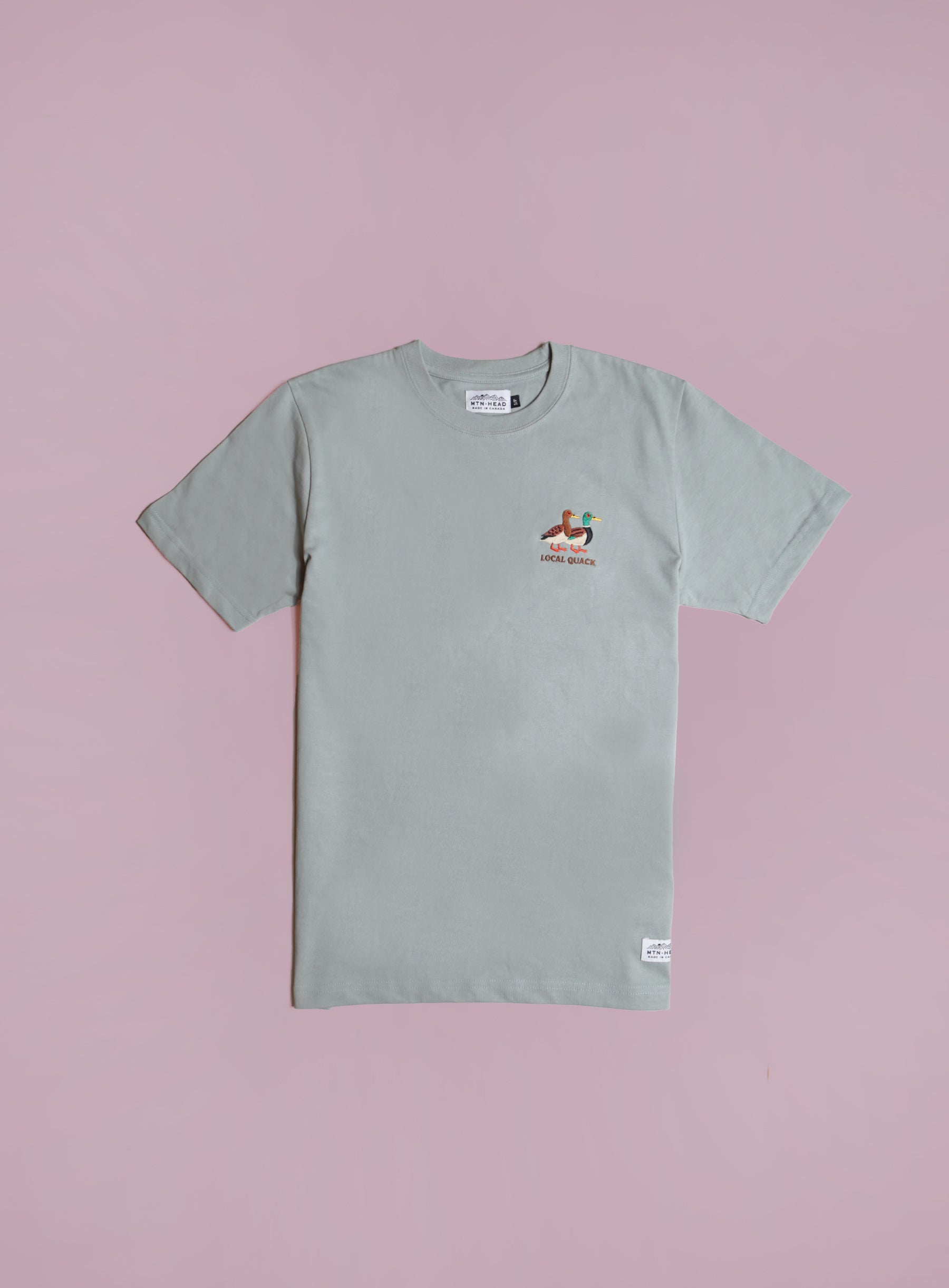 Heavy Weight Tee - Sage - Local Quack Embroidery