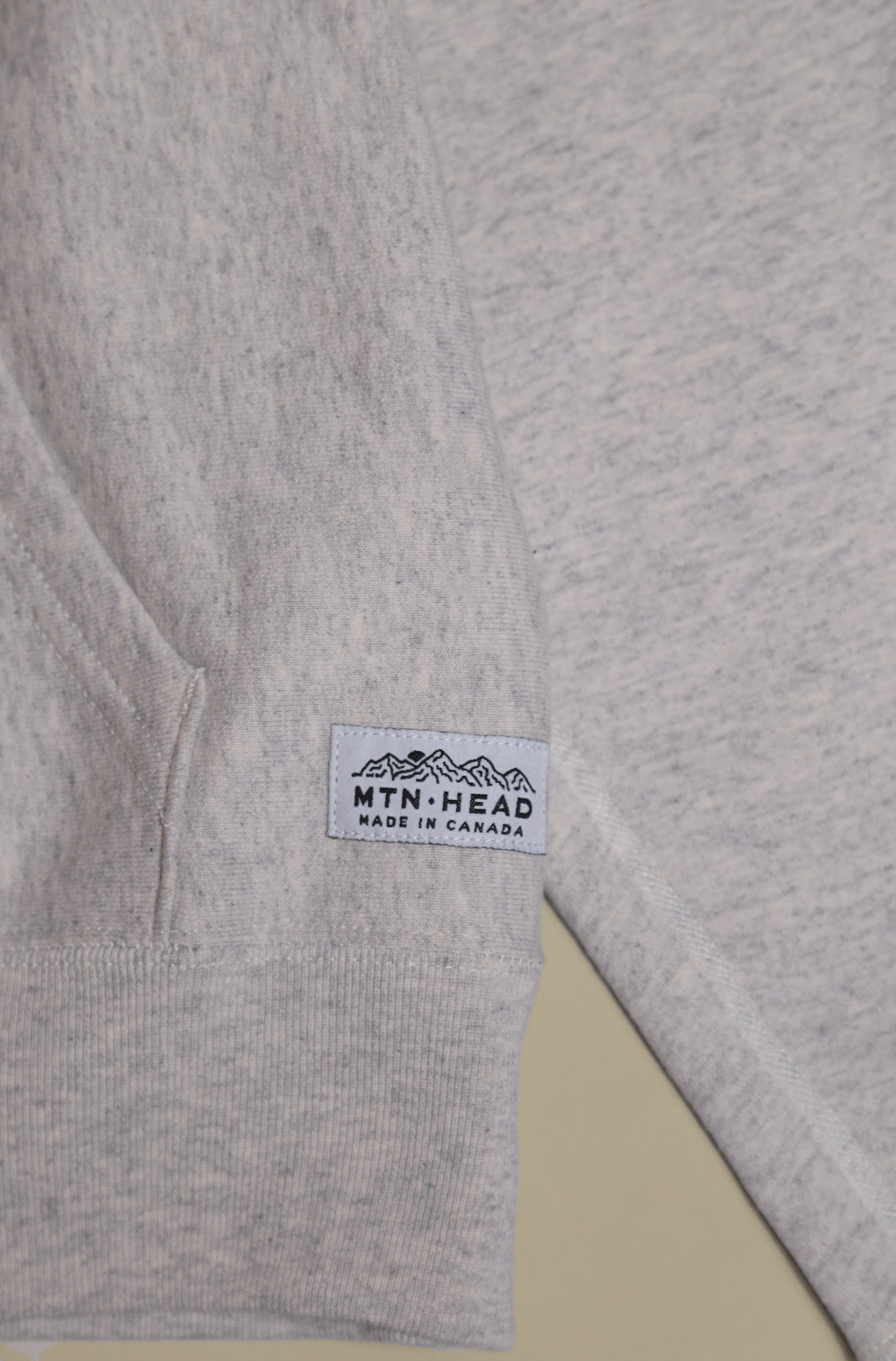Pullover Cabin Hoodie - Heather Oatmeal - Local Quack Embroidery