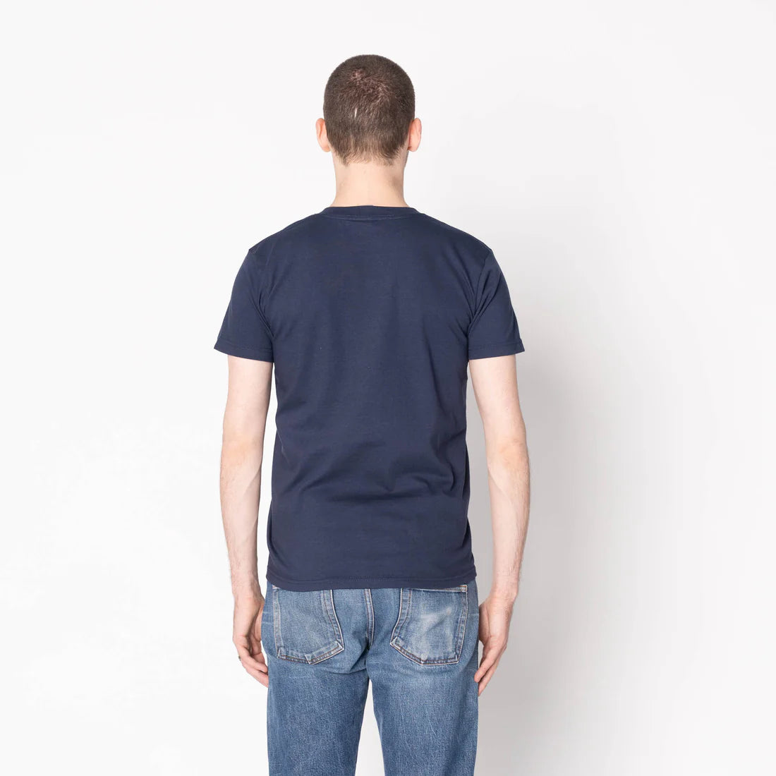 Pocket Tee - Origami Poplin - Navy