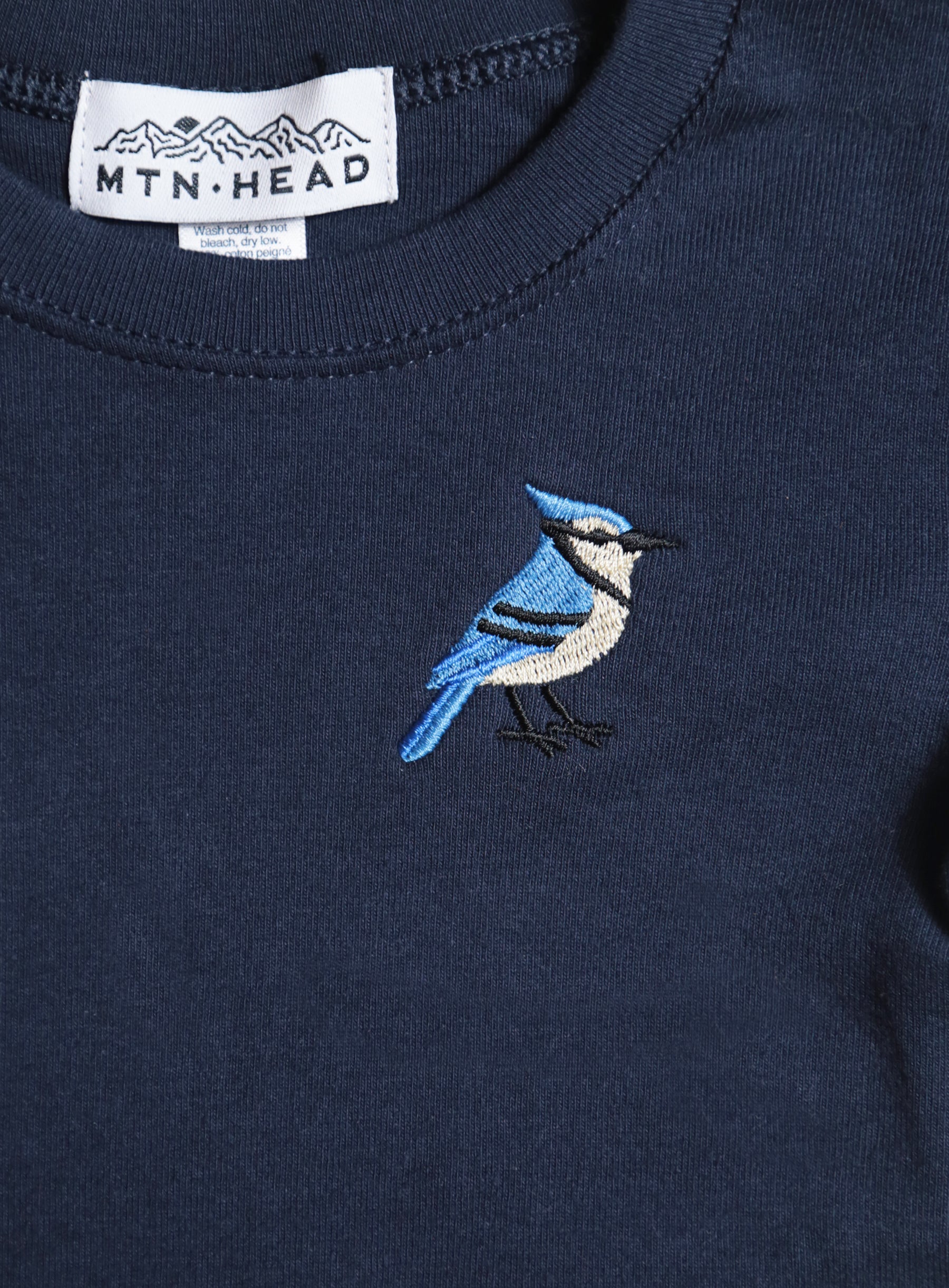 Baby/Kids Tee - Navy - Blue Jay Embroidery