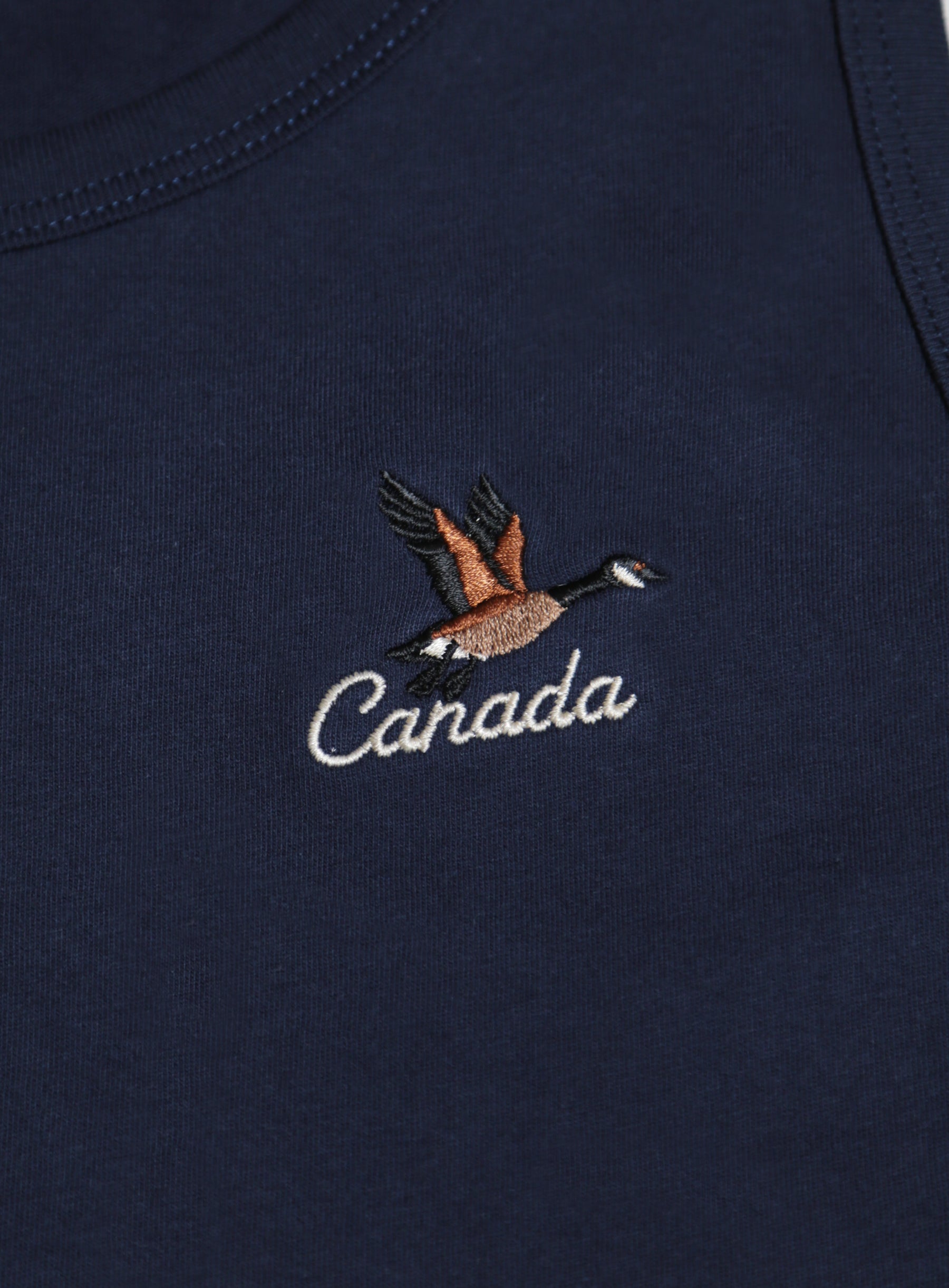 Tank Top - Navy - Canada Goose Embroidery