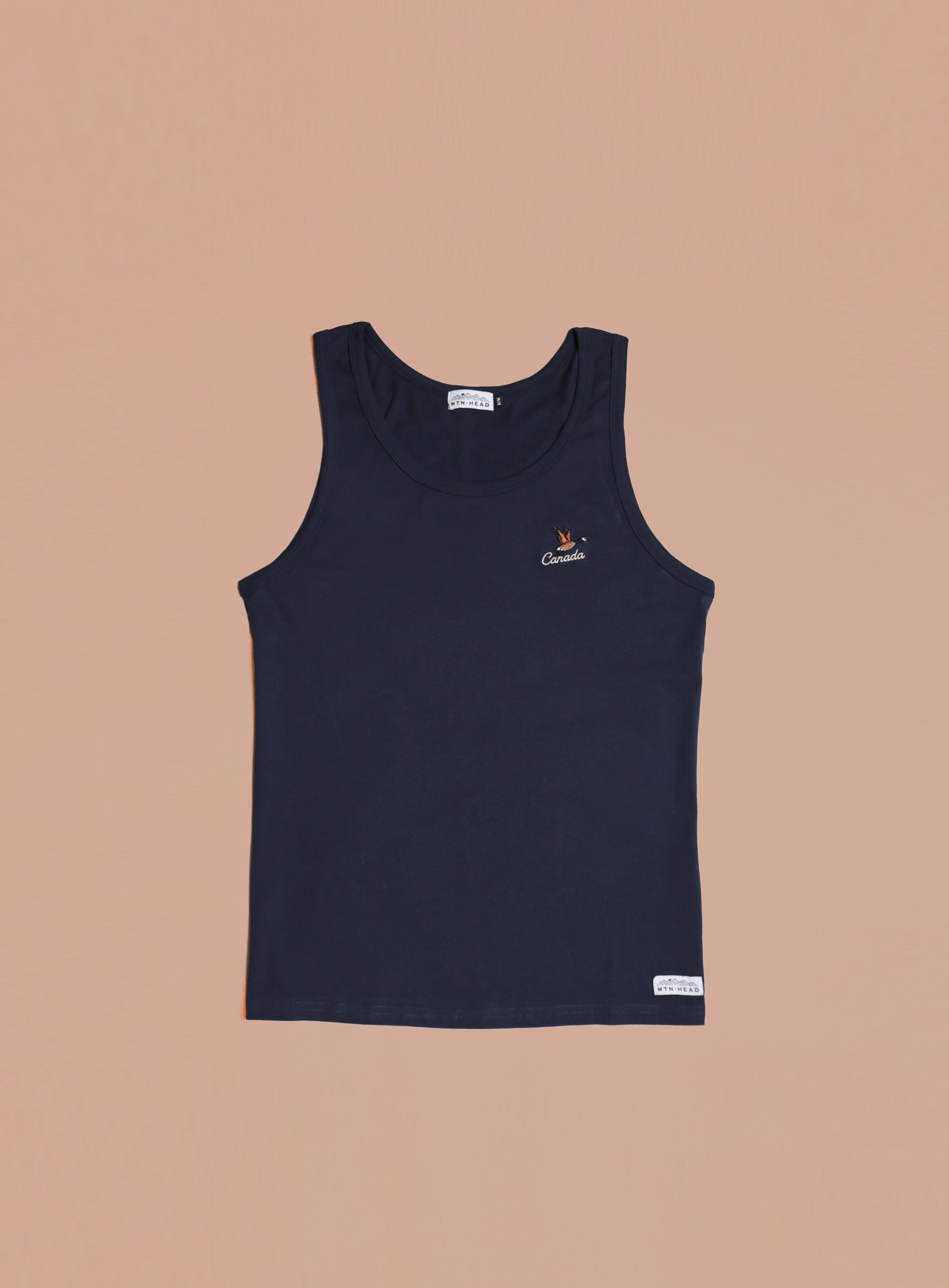 Tank Top - Navy - Canada Goose Embroidery