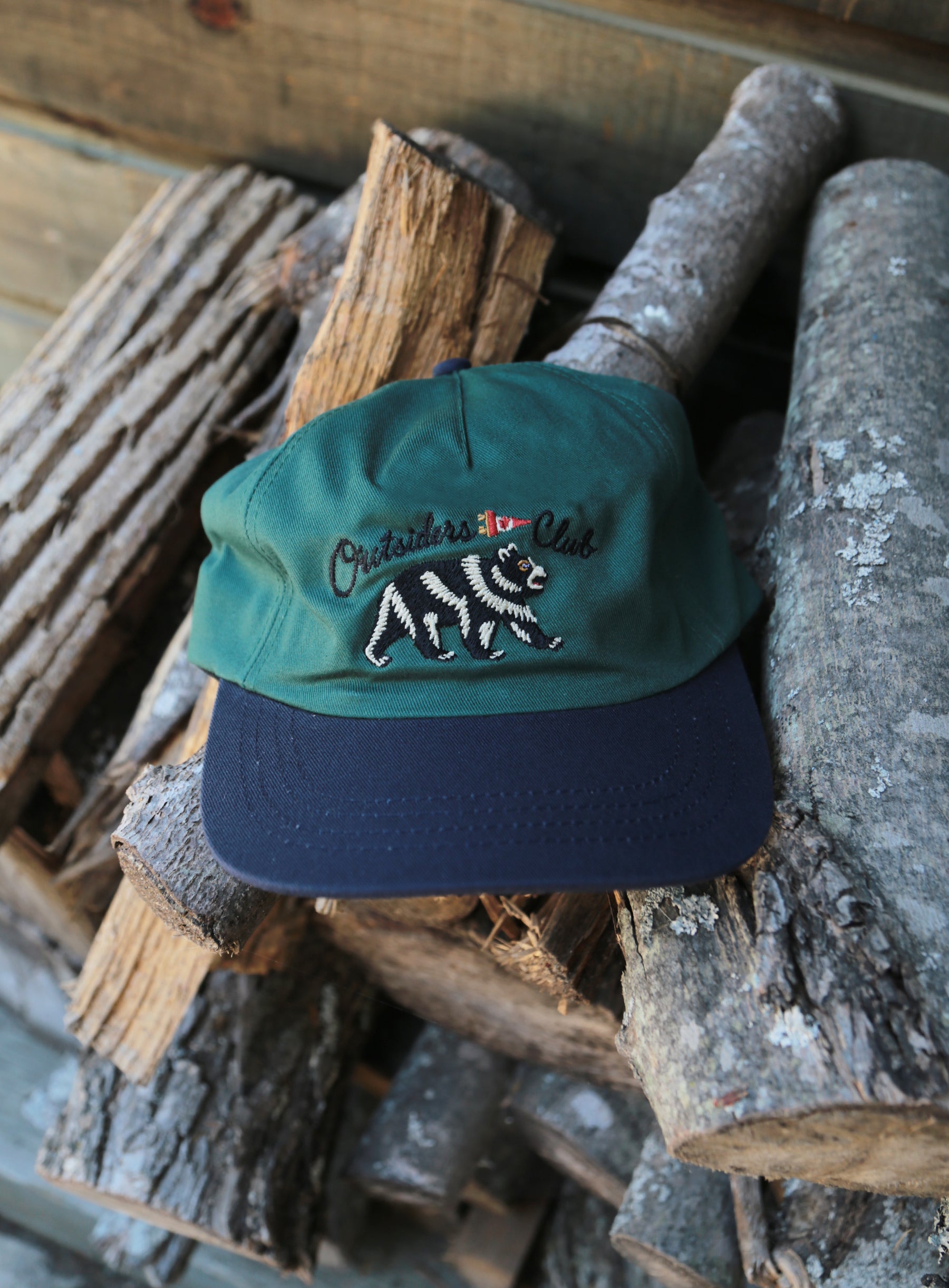 6 Panel - Forest/Navy - Outsiders Club Embroidery