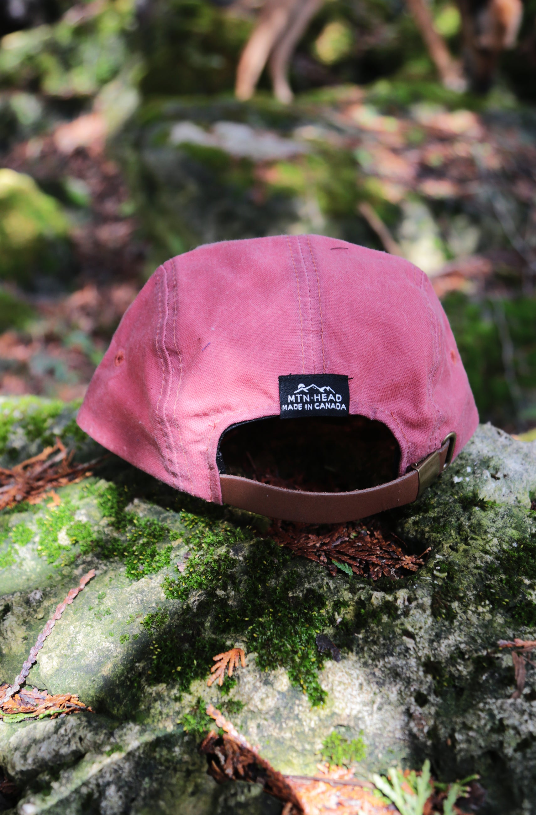 5 Panel - Heritage Red Waxed Cotton - Canada Goose Embroidery
