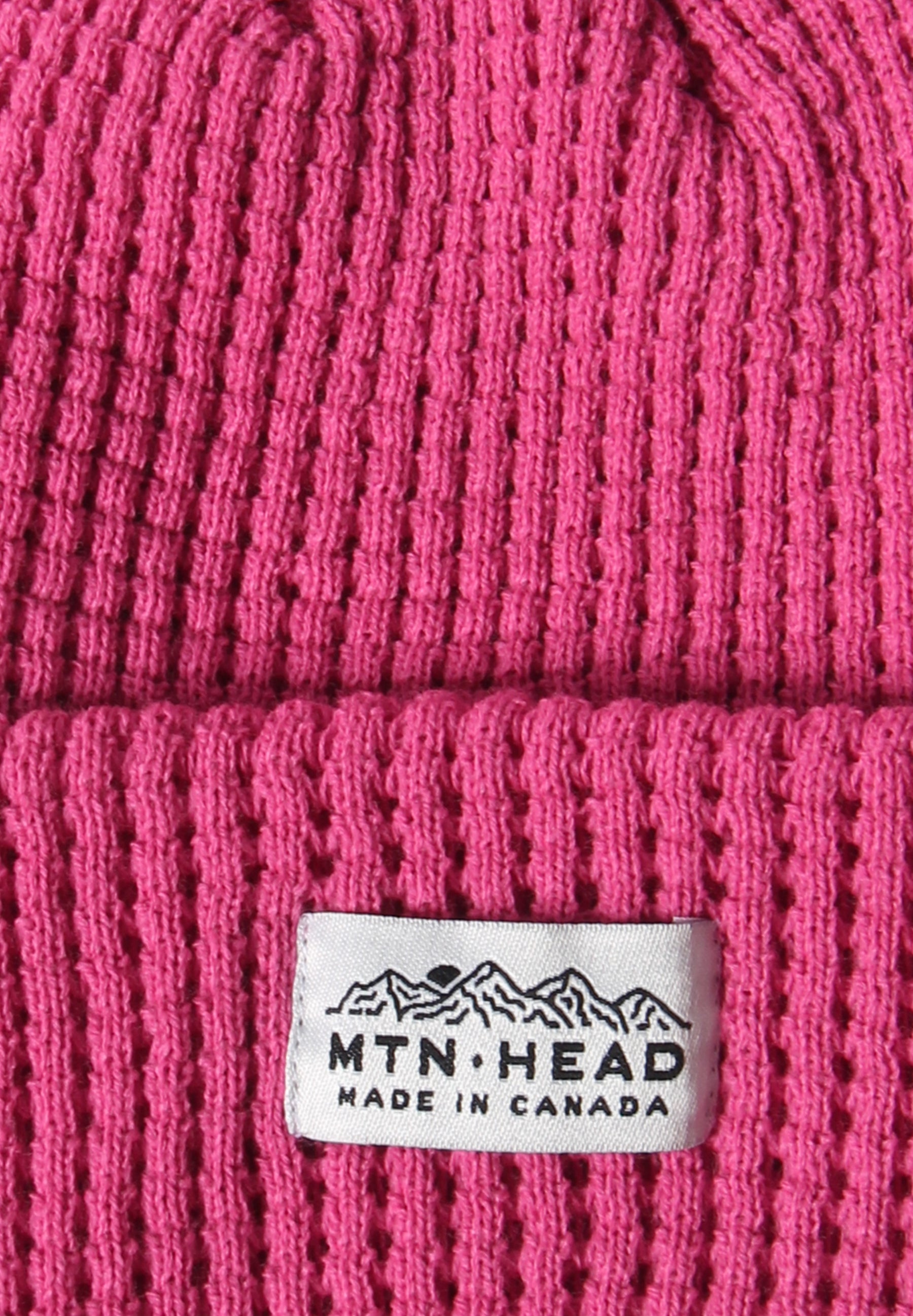 Chunky Waffle Toque - Neon Rose