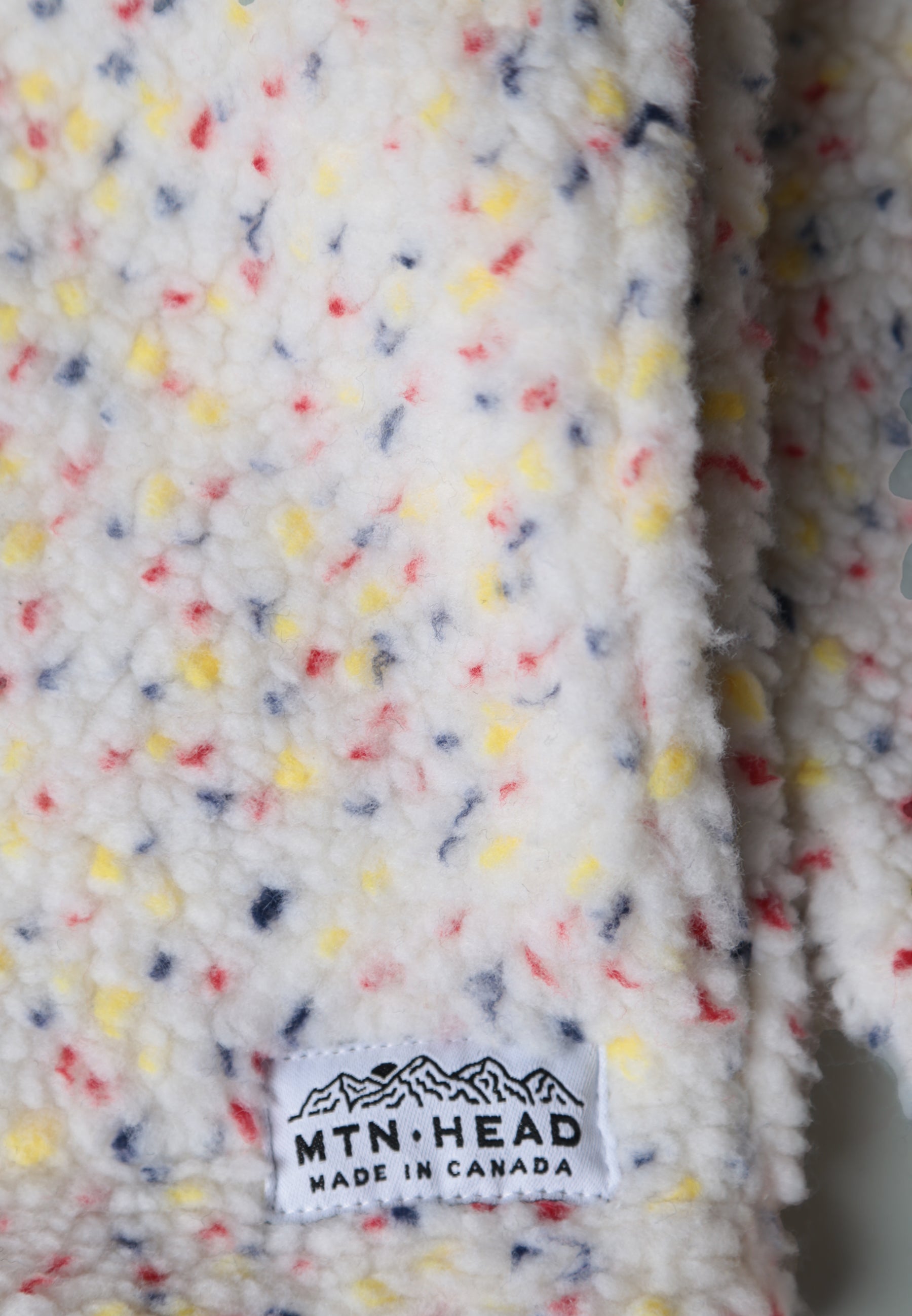 Camping Hoodie -  Rainbow Speckle Sherpa