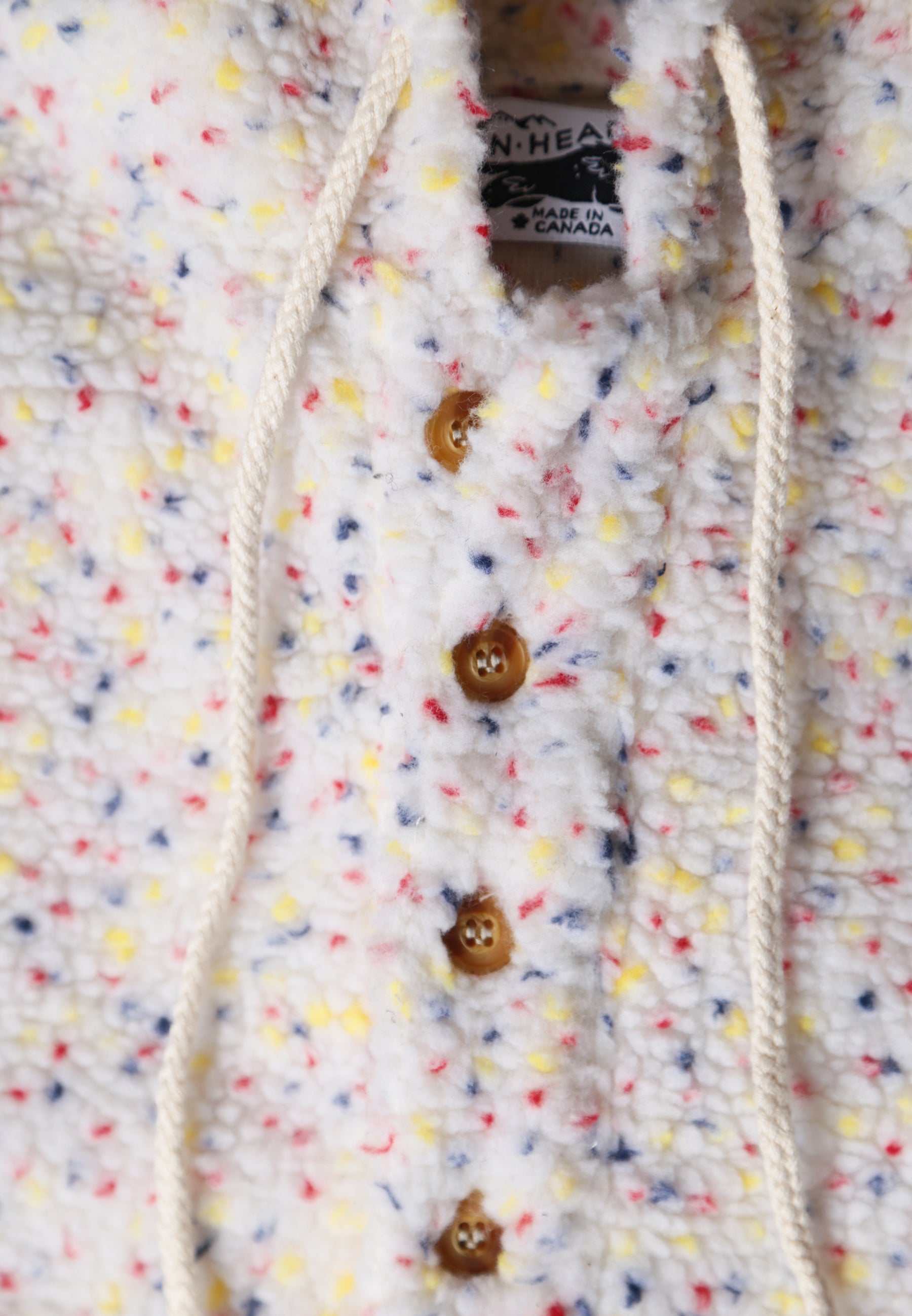 Camping Hoodie -  Rainbow Speckle Sherpa