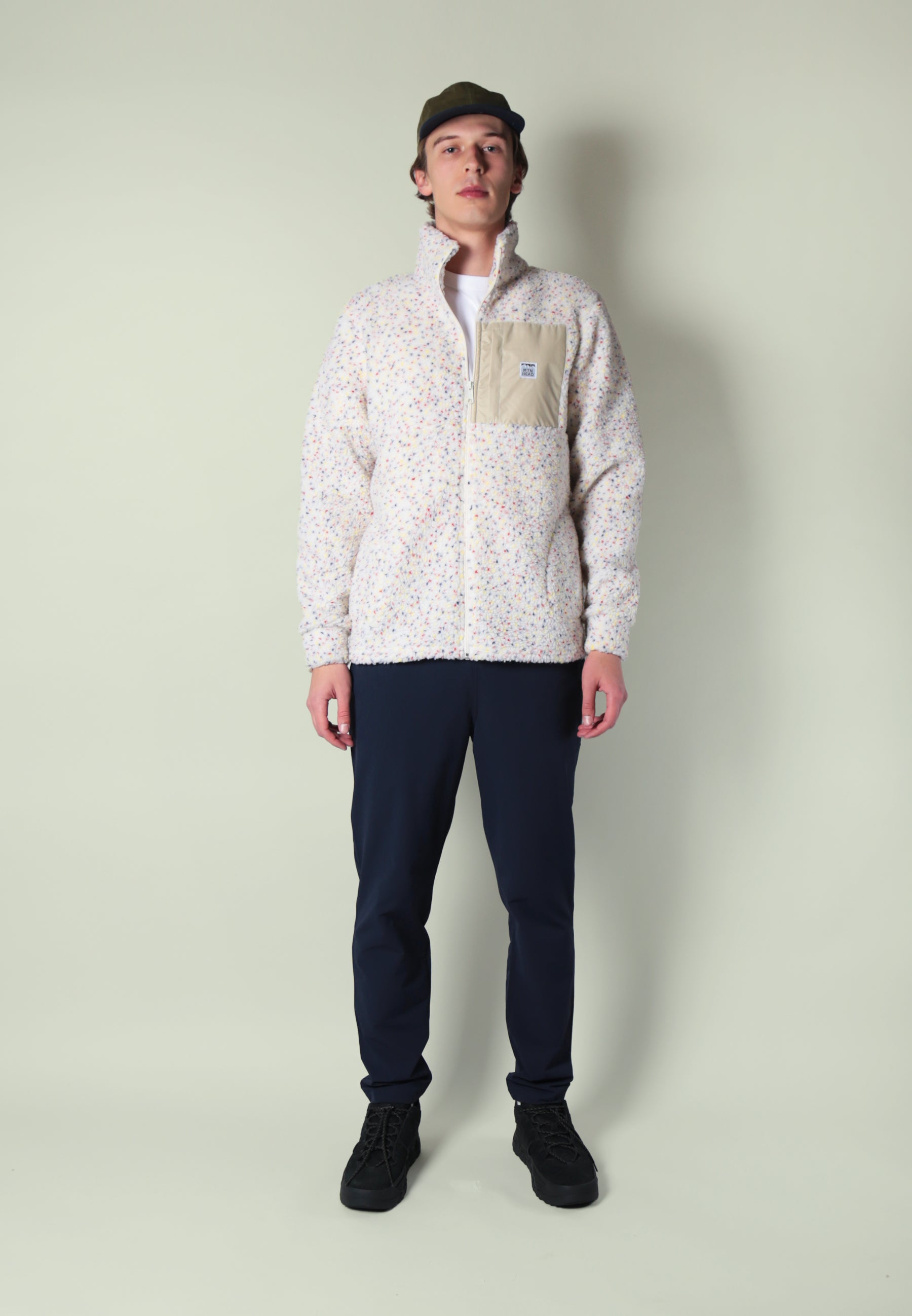 Alpine Full Zip  - Rainbow Speckle Sherpa