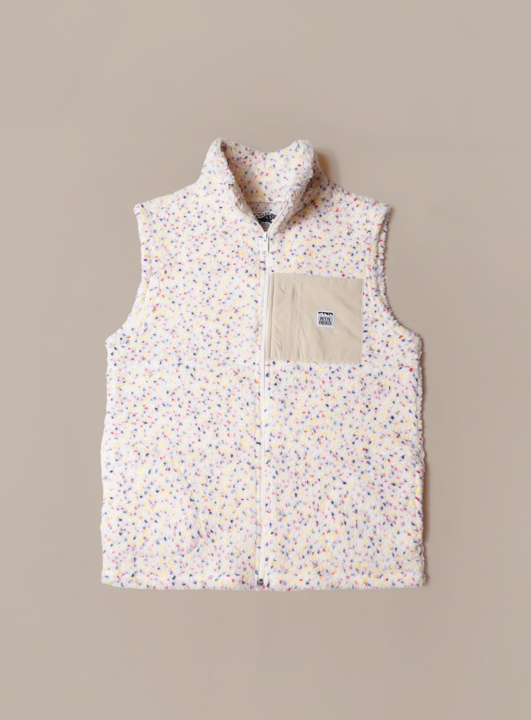 Alpine Sherpa Vest - Rainbow Speckle