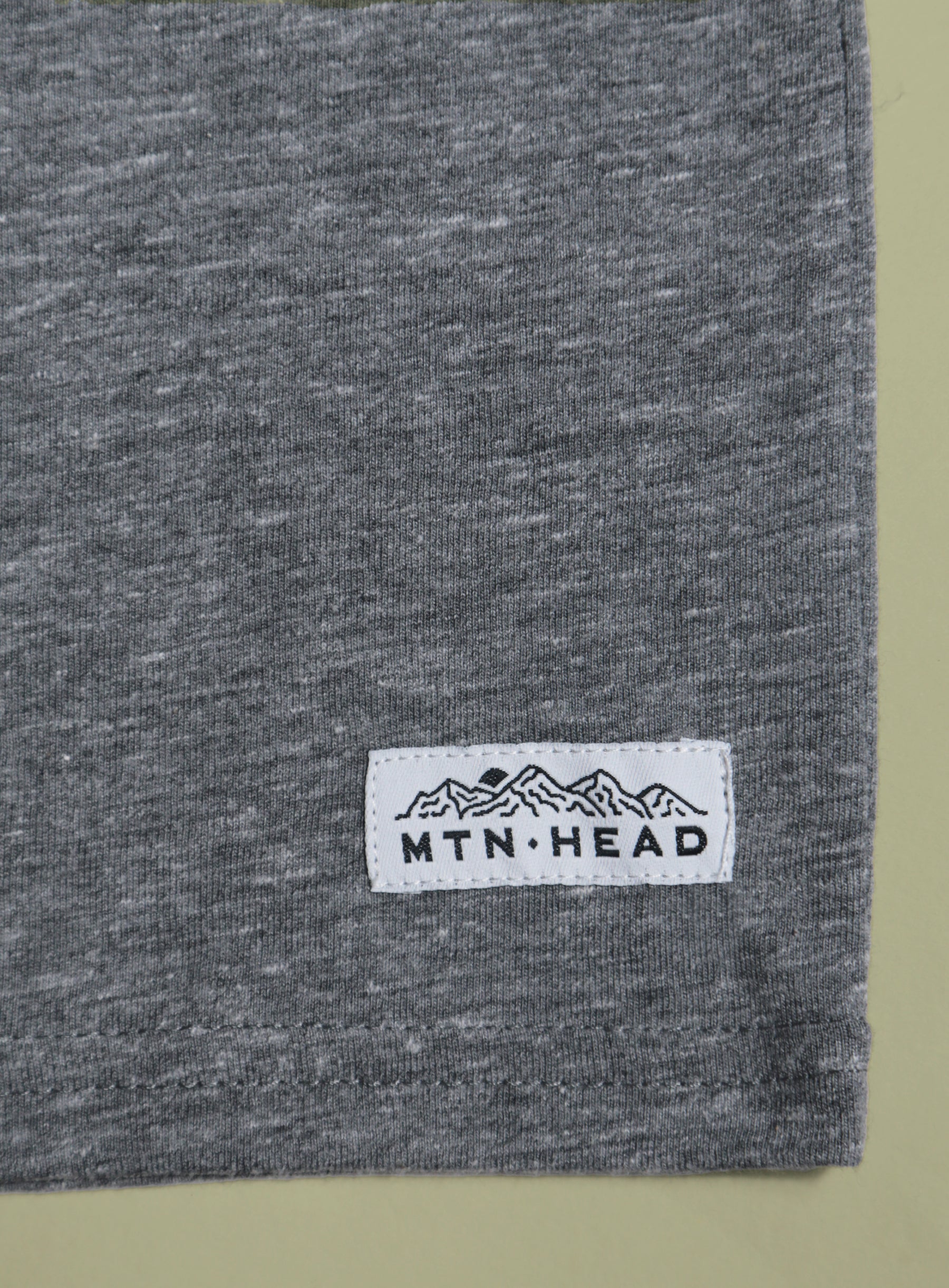 Ringer Tee - Heather Grey - Blue Jay Embroidery