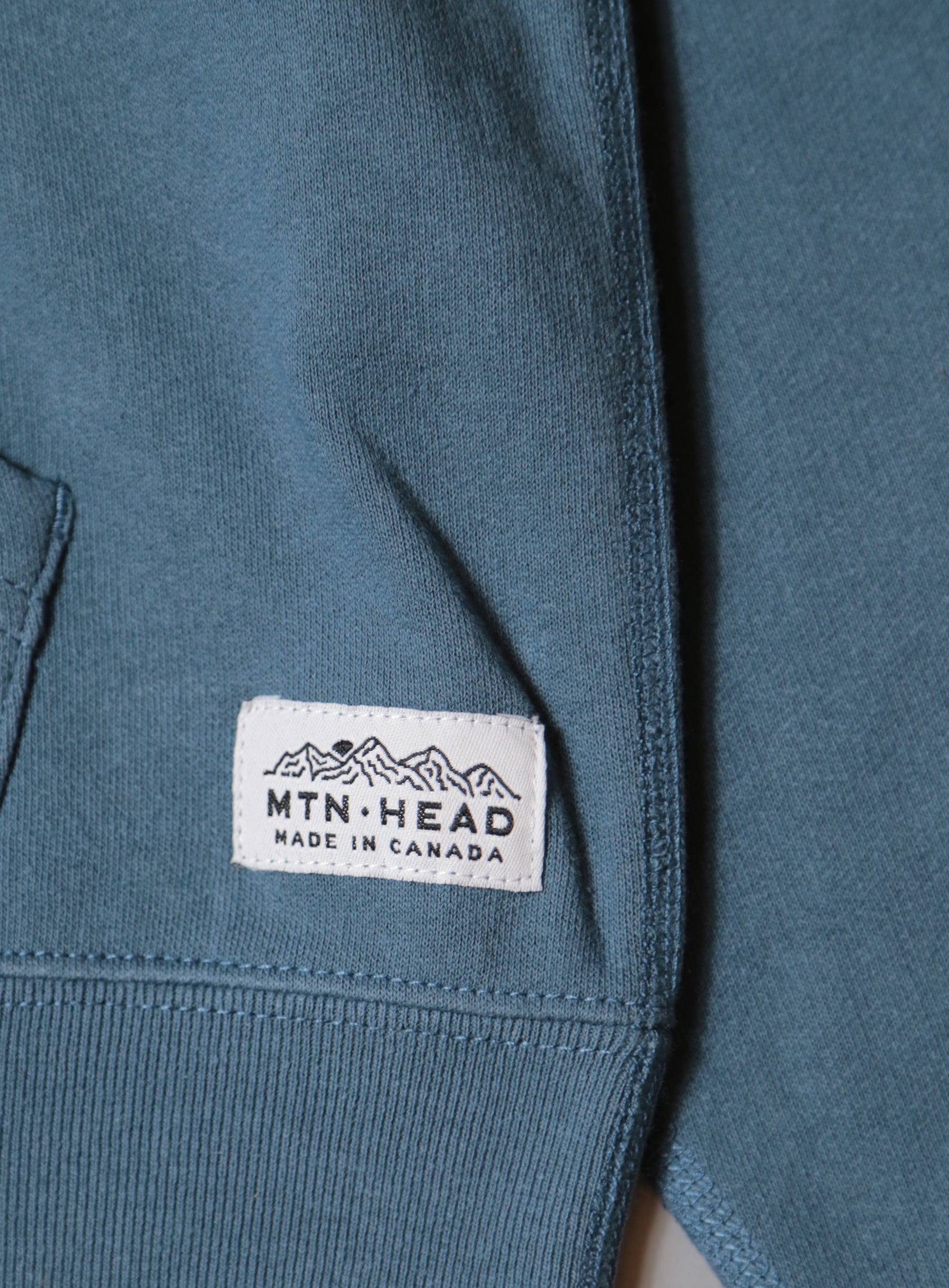 Pullover Cabin Hoodie - Ocean Blue - Touch Grass Embroidery