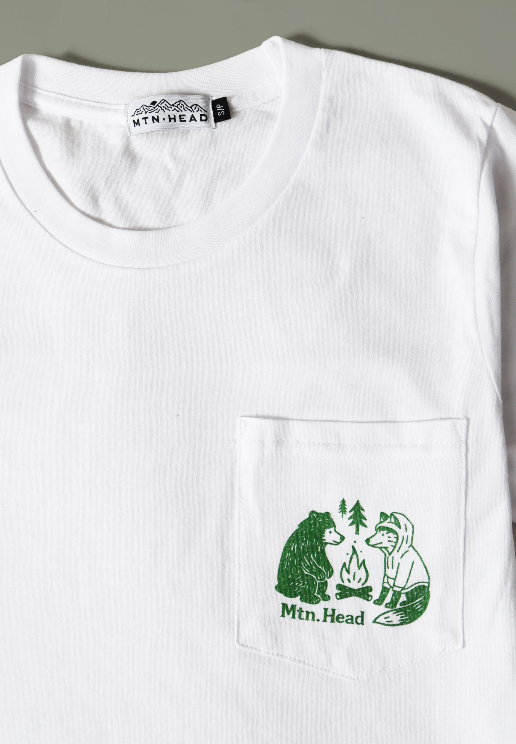 Pocket Tee - White - Fire Friends