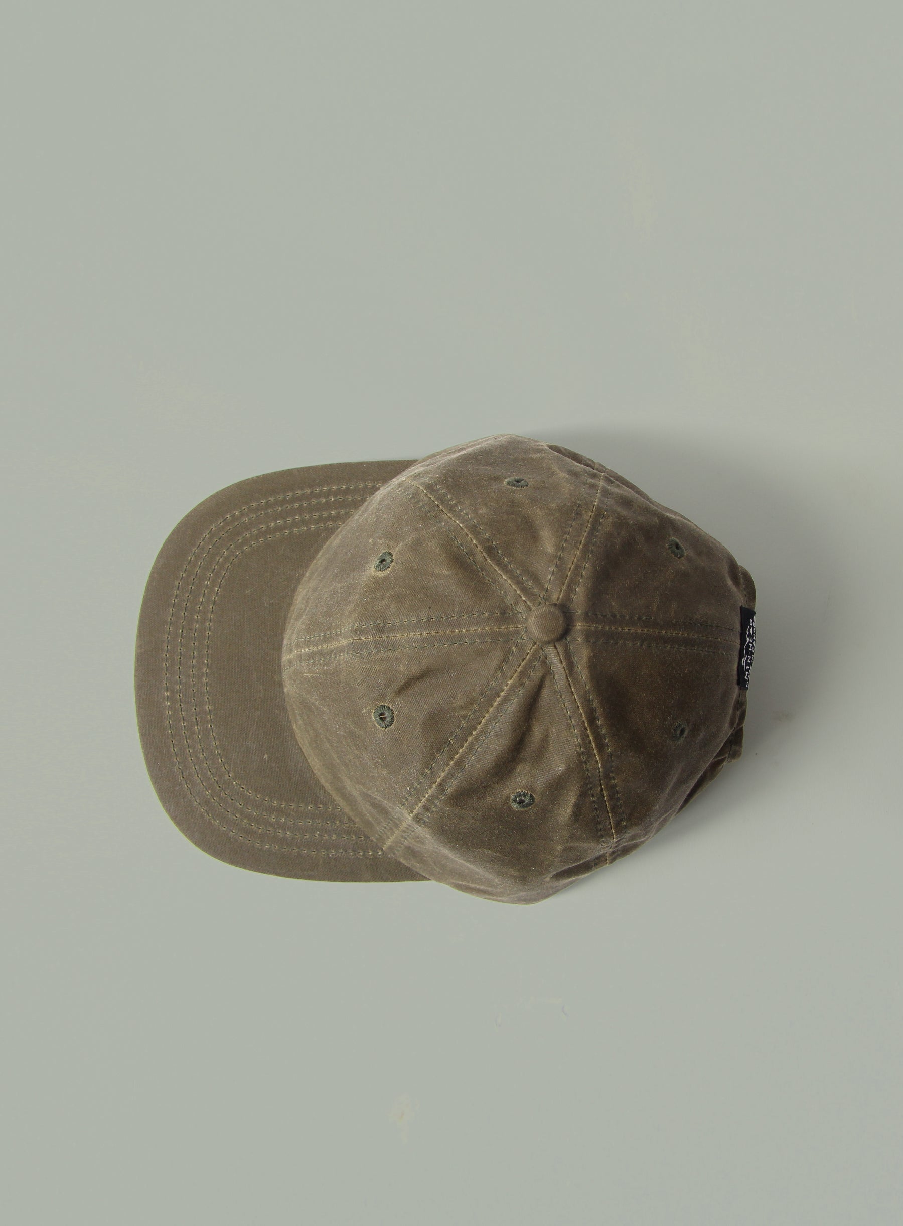 6 Panel - Blank - Army Waxed Cotton Canvas