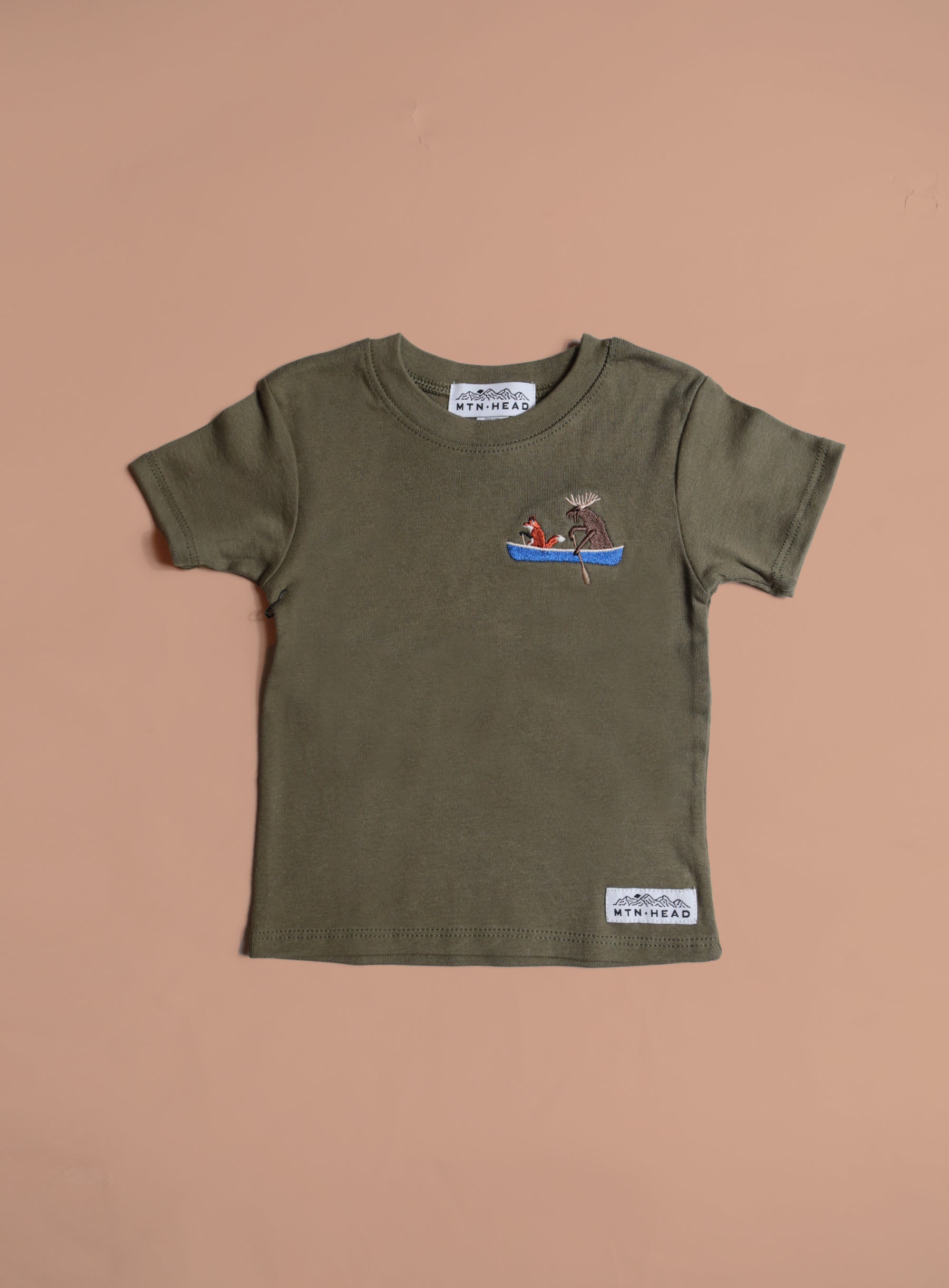Baby/Kids Tee - Olive - Paddle Pals - CAMP Series