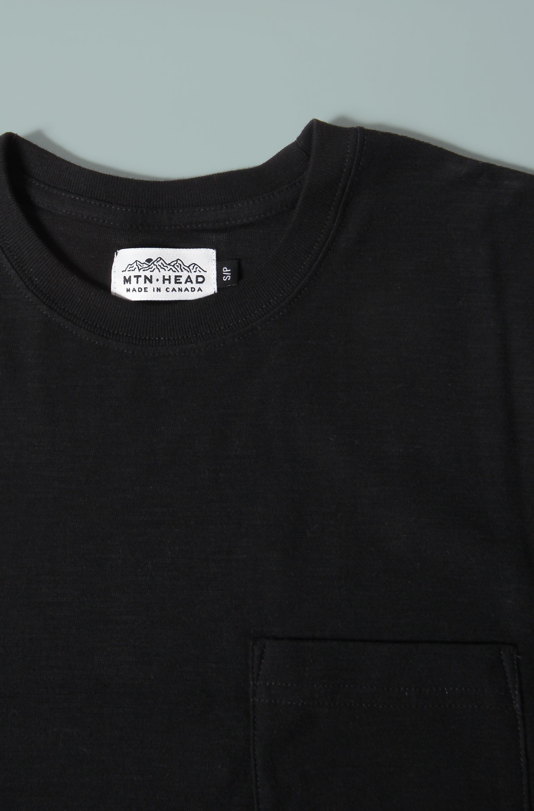 Pocket Tee - Black Slub