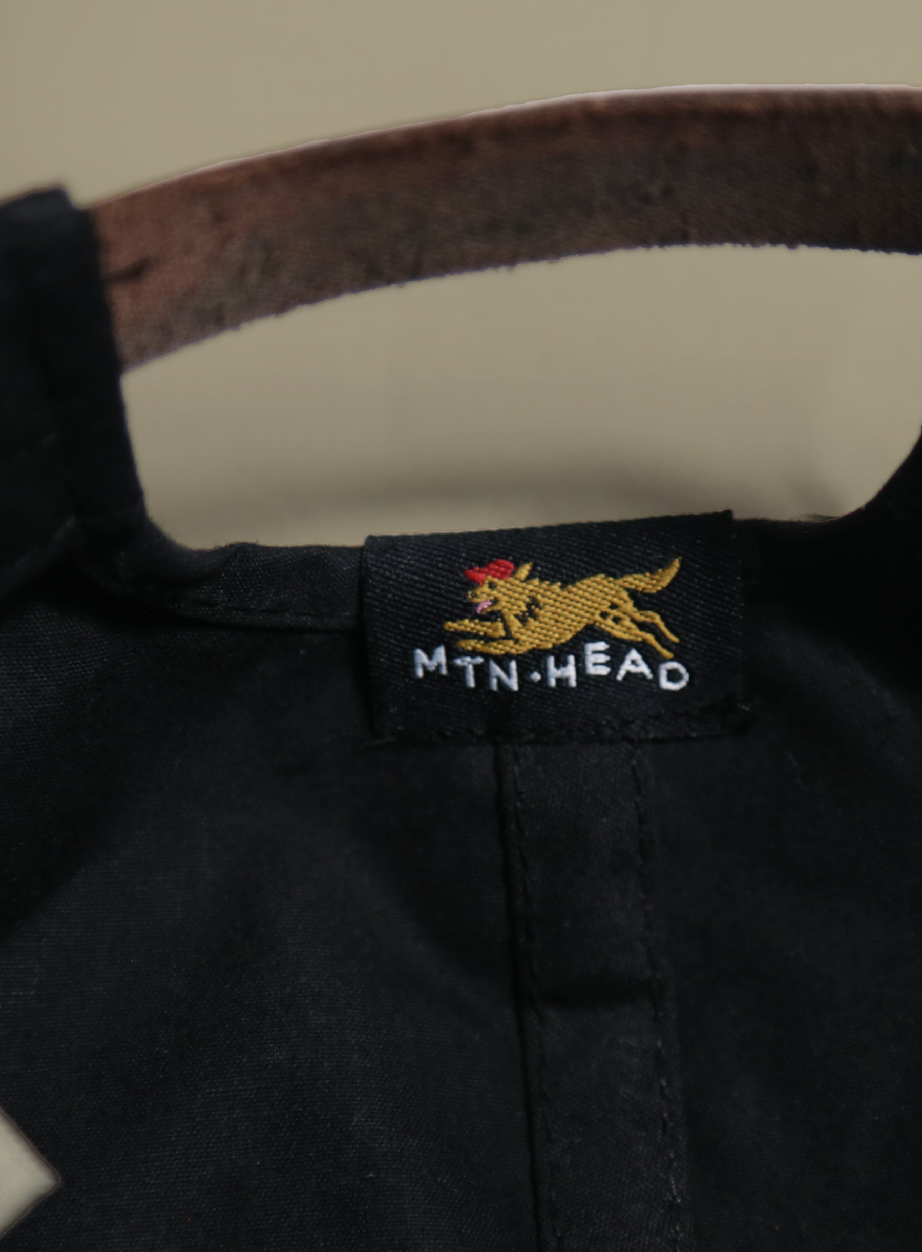 5 Panel - Blank - Black Waxed Cotton