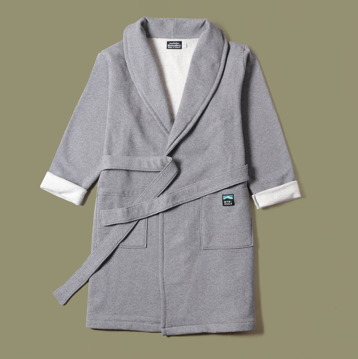 Grey Heat Robe Classic Robe - Heather Grey Rainbow Speckle – MTN.HEAD